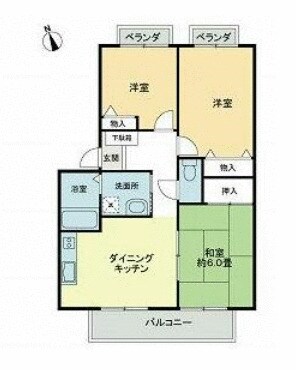 フォブールあすかBの物件間取画像