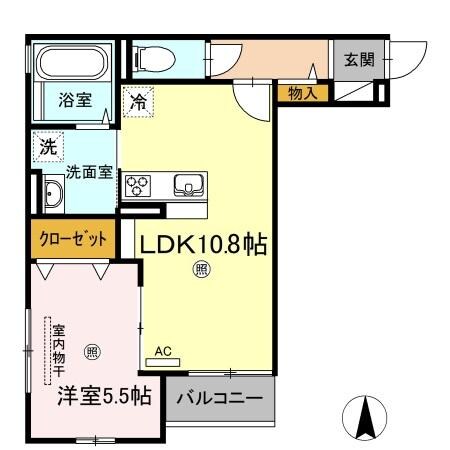 モンレーヴの物件間取画像