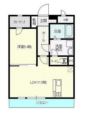 パステルライフIIの物件間取画像