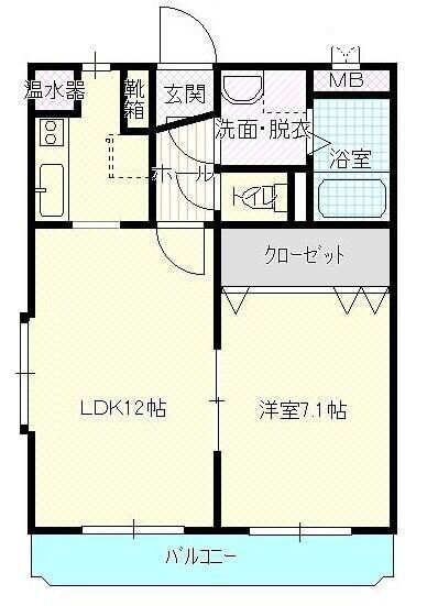 ユーミー伏石の物件間取画像