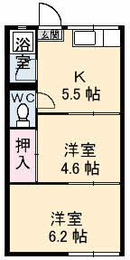 グレンズコテイジの物件間取画像