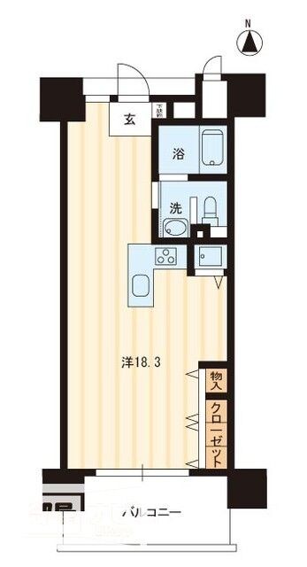 アルファライフ瓦町北の物件間取画像