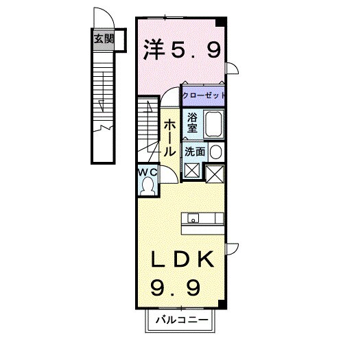 ヌーベル・シェトワ　Ｃの物件間取画像