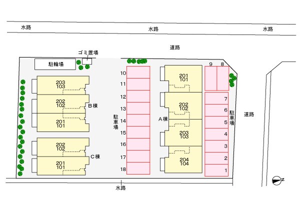 ヌーベル・シェトワ　Ｃの物件外観写真
