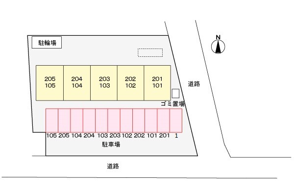 ハイツグリーンスカイの物件外観写真