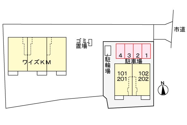ワイズＫＭ　Ⅱの物件外観写真