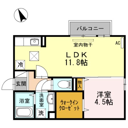 Laxa CourtⅡの物件間取画像