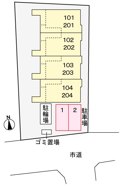 メゾン　ド　フルールⅡの物件外観写真