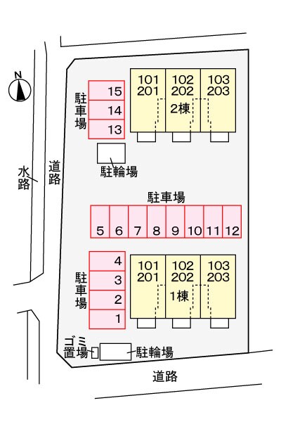 ジュネス　オーブＫ１の物件外観写真
