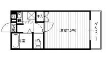 西本番町マンションの物件間取画像