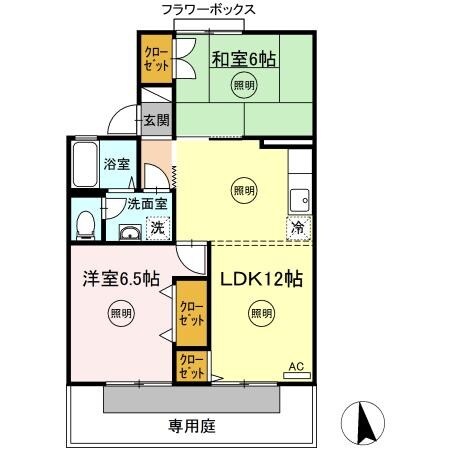 メゾン・エヌの物件間取画像