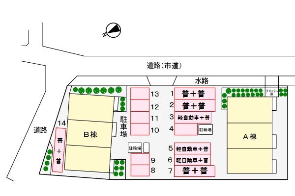 リバーウエスト　Ｂの物件外観写真