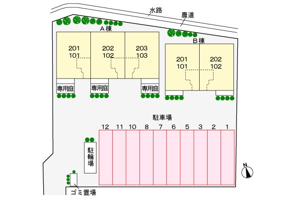 メゾニティー　Ａの物件外観写真