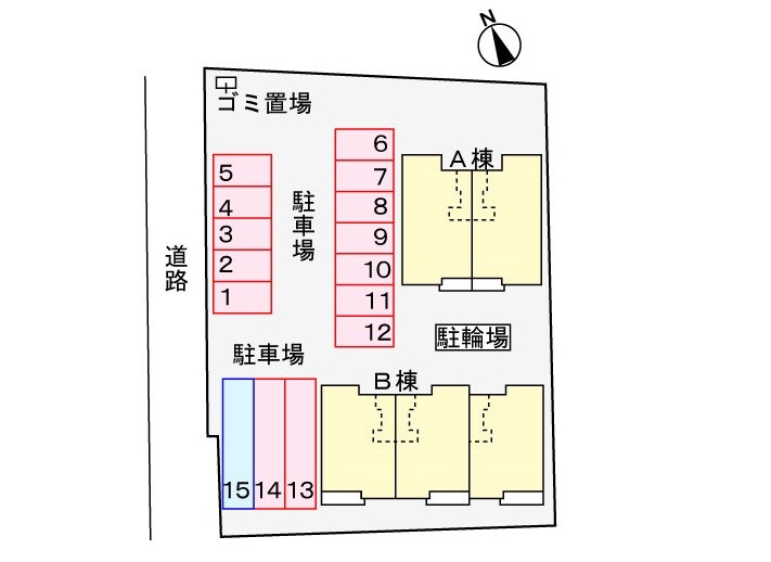 アメニティーハイツ川島ⅢＡの物件外観写真