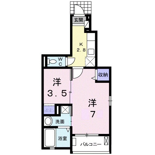 ラ・フォーレⅢの物件間取画像