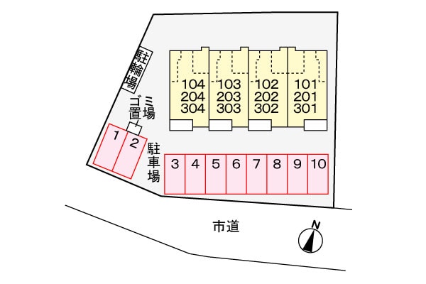 ラ・フォーレⅢの物件外観写真