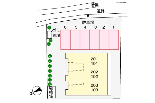 ブルーメの物件外観写真