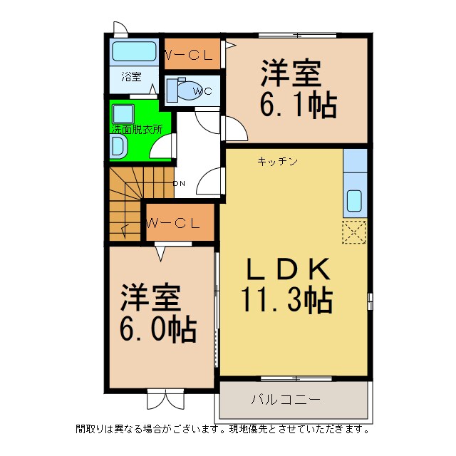 プランドール アンの物件間取画像