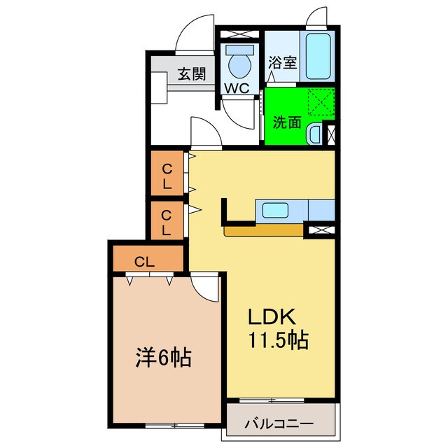 ティンバーハイツの物件間取画像