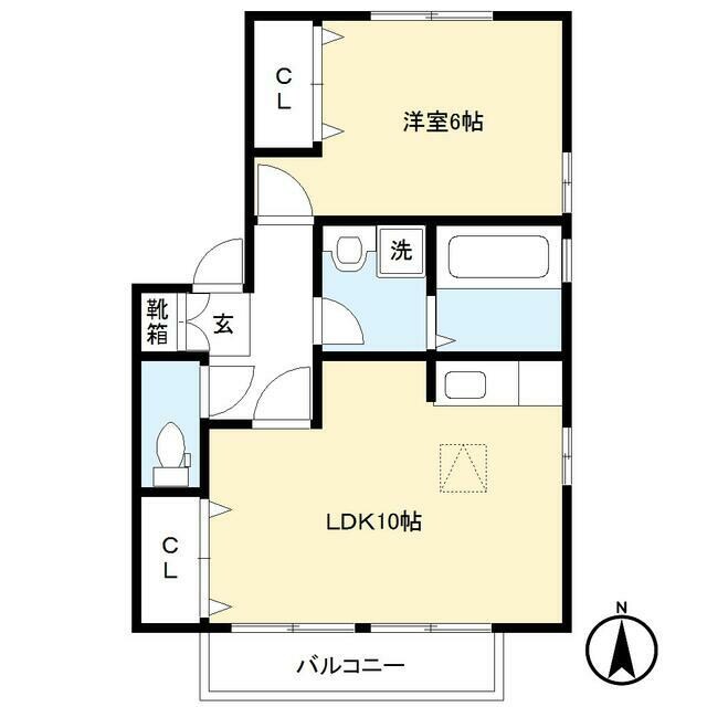 Ｍ・Ｇ　ダナウェイ　１号棟の物件間取画像