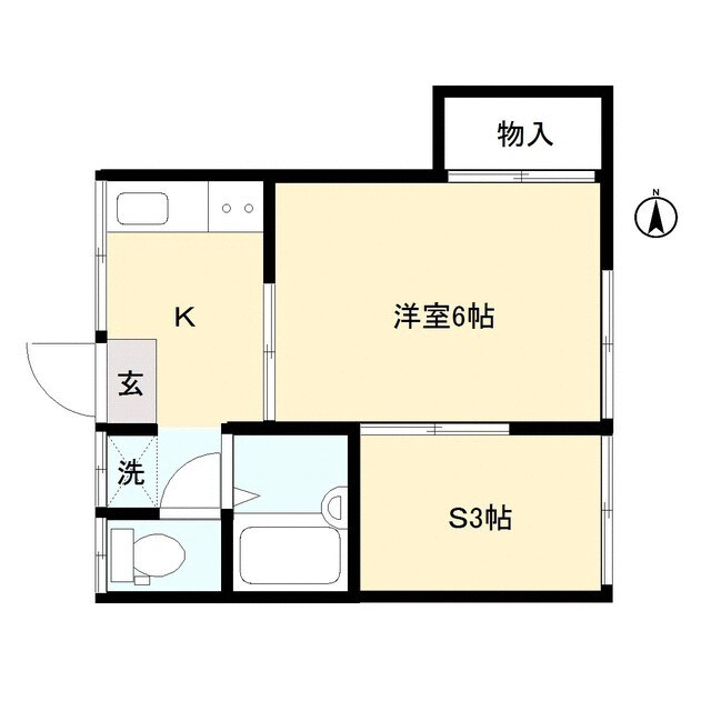 東ハイツの物件間取画像