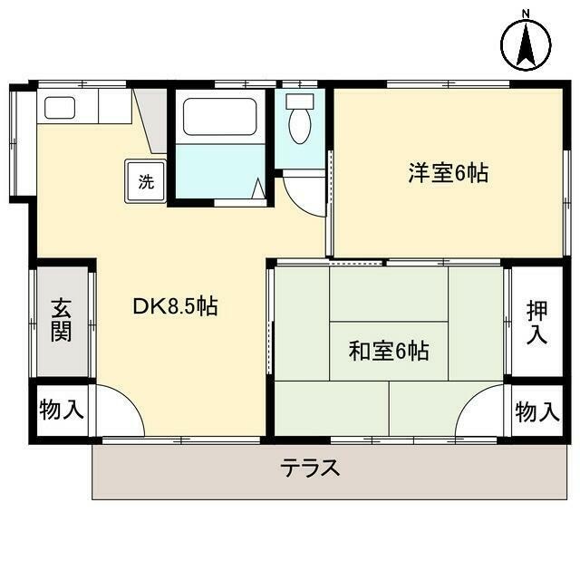 堀越貸家の物件間取画像