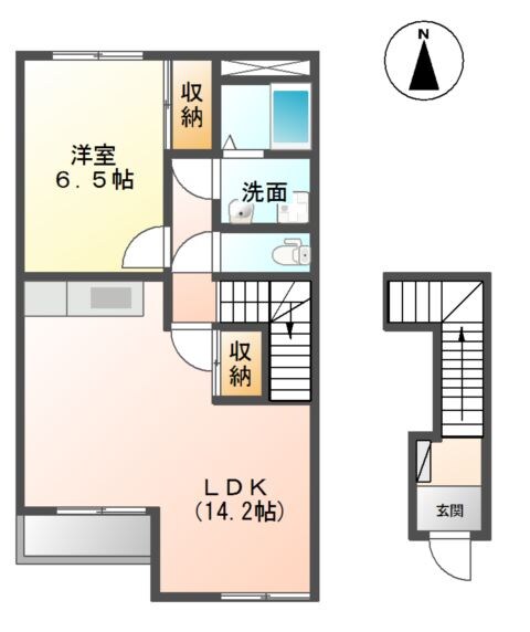 サンヴィレッジ　Iの物件間取画像