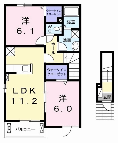 ネロミロスＢの物件間取画像