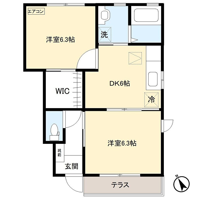 OAK　GARDENの物件間取画像