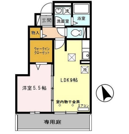 モダンコート東阿保の物件間取画像