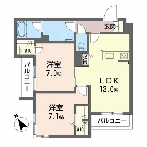 シャーメゾン　ソルテ　Ⅱの物件間取画像