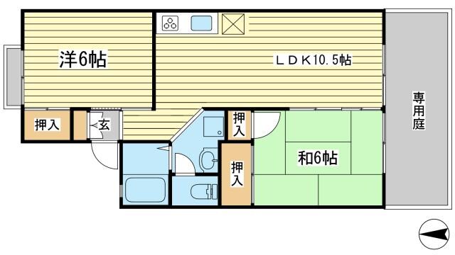 セジュール新町の物件間取画像