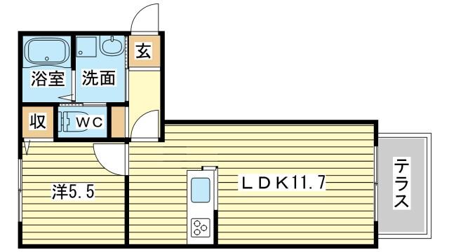 シャーメゾン南車崎の物件間取画像