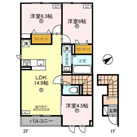 Front　Sの物件間取画像