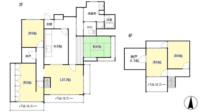 マンション大和の物件間取画像