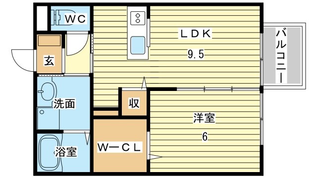 テラスアルブールの物件間取画像