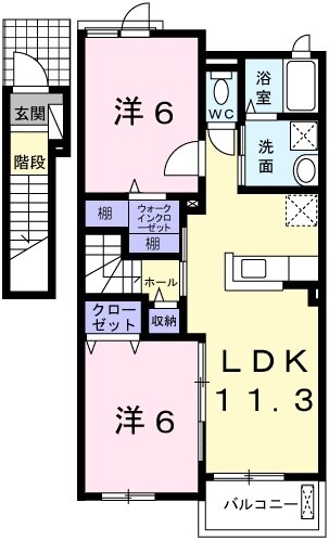 サンライズⅡの物件間取画像