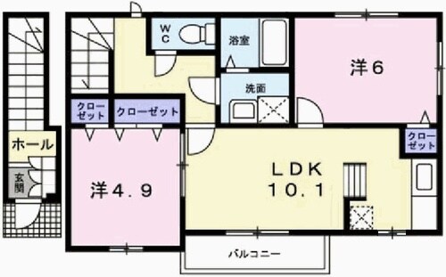 エクセラン國木Ⅰの物件間取画像