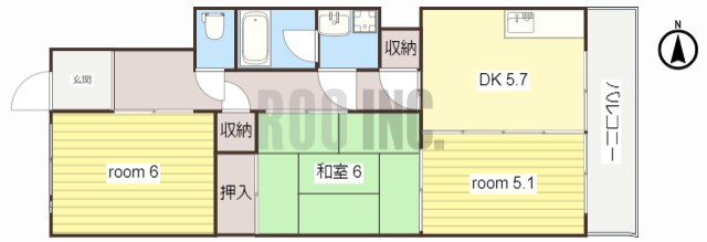 ハイツガルムの物件間取画像