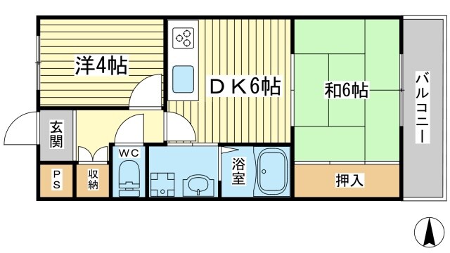 ＨＩＪＩＲＩマンションの物件間取画像