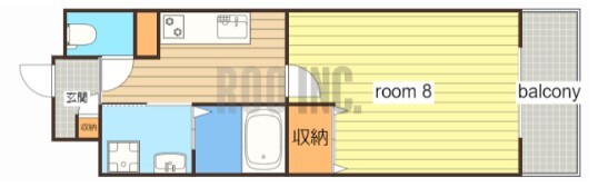 クローバー英賀保駅前の物件間取画像