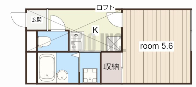 アベニュー高町の物件間取画像