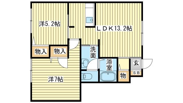 クレール・メゾンの物件間取画像