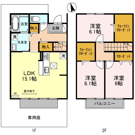 アルコートⅡの物件間取画像