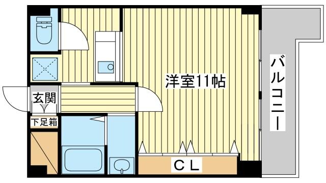 飾磨中村コーポの物件間取画像