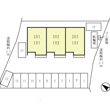 シャルム夢咲の物件外観写真