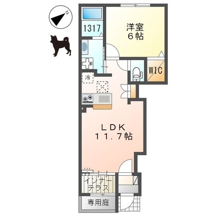 ライラックの物件間取画像