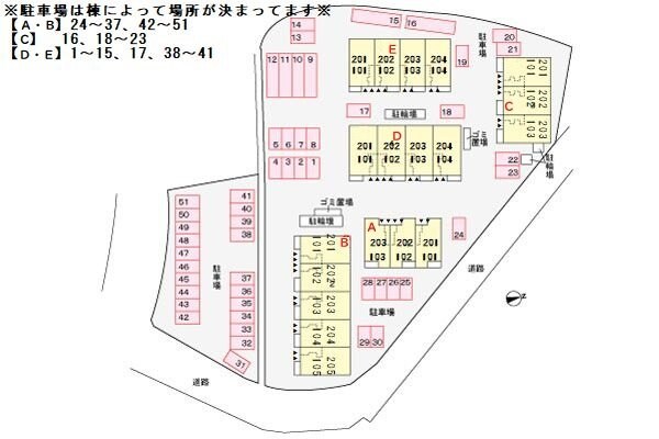 ヴィラ　ドゥ　グレーヌ梅ケ谷Ｄの物件外観写真