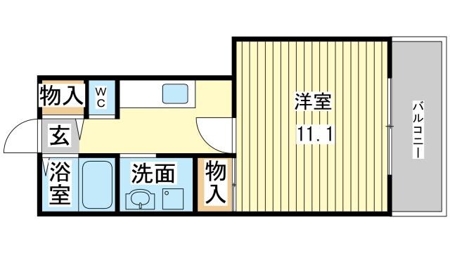 メゾンハピネスの物件間取画像