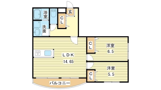 LA　GLYCINEの物件間取画像